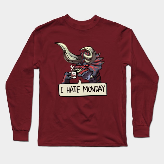 I Hate Monday Long Sleeve T-Shirt by Ashmish